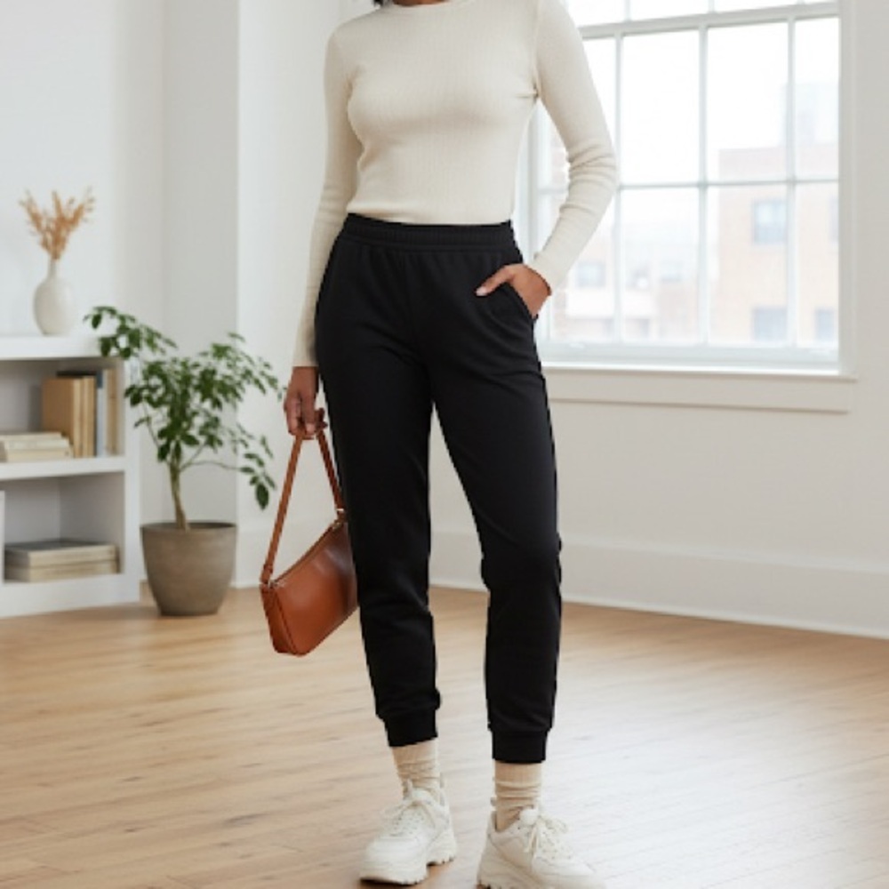 Stella McCartney Sz XS Black Tailored Minimalist Dressy Jogger Pants